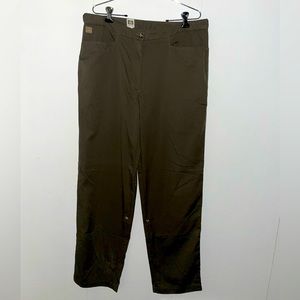 Tilley Endurables dark khaki trousers convert to cropped